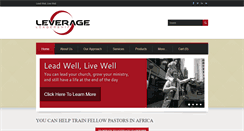 Desktop Screenshot of leverageleadership.org